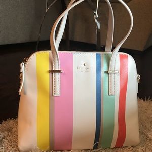 💯 Kate Spade Cedar Street Multi Stripe W/Strap